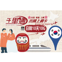 【千里通】日韓上網卡10日10G 每日1G 超過降速 無限上網吃到飽(4G網速 支援分享)