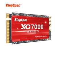 KingSpec SSD 2TB 1TB 512GB SSD M2 NVMe PCIe 4.0 X4 M.2 Hard Drive 2242 NVMe Drive Internal Solid State Disk for PS5 PC Laptop