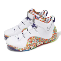 【NIKE 耐吉】籃球鞋 LeBron IV 男鞋 白 彩 Fruity PEBBLE LBJ 4代 氣墊 運動鞋(DQ9310-100)