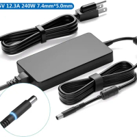19.5V 12.3A 240W 7.4mm*5.0mm Laptop Ac Adapter Charger For Dell G3 3579 3779 15 17,G5 5587 5590 15,G7 7588 7590 7790 15 17