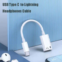 USB Type C Male to Lightning Female Headphones Cable Adapter for iPhone 15 iPad Pro Air MacBook Air USB C To IOS Call Converter