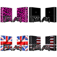 Stylish Design Vinyl Decal Skin Sticker For XBOX 360 E Gaming Console+2 Controller Protective cover