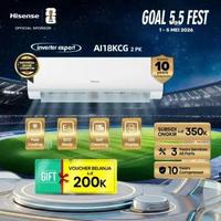 Hisense AC AI18KCG Inverter 2 PK Cooler Perlindungan Cepat ECO Mode Hemat Energi Self Cleaning 6 Lay