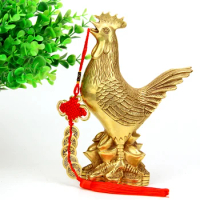 twelve zodiac Rooster Chicken Home Furnishing Shashi centipede furnishings decorations decoration copper