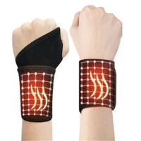1 Pair Tourmaline Self-Heating Wrist Brace Sports Protection Wrist Belt Far Infrared Magnetic Therapy Pads Braces Health Care