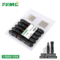 DC Solar Connector 1000V30A Solar Panel Stecker Connectors Kit for Cable 2.5/4/6mm2 1500V/45A