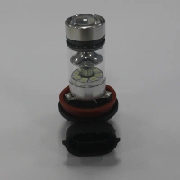 2 x H11/H8 100W LED 8000K Biru Ais Proyektor Lampu Kabus untuk Kereta