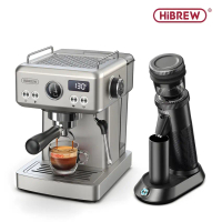 Combo máy pha và máy xay cà phê chuyên nghiệp thương hiệu Hibrew cao cấp - HÀNG CHÍNH HÃNG