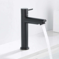VEMUSE Keran Air Bathroom Single Cold Faucet Stainless Steel - WB132