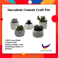 Cement Plant Pot / Succulent Pot / Cactus Pot / Plant Pot / Craft Pot Outdoor Indoor Decoration Flow