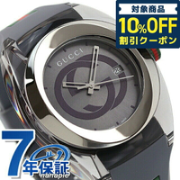 古馳 GUCCI 時計 スイス製 男錶 男用 手錶 品牌 YA137109A GUCCI シンク 46mm グレー銀×グレー 記念品