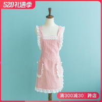 圍裙家用廚房可愛日式公主女士時尚防水防油蕾絲花邊網紅同款
