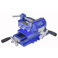Cross flat pliers bench drill special two-way mobile vise fixture drilling and milling machine work bench vise
