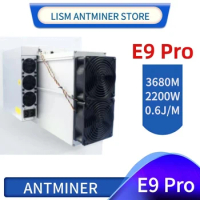 New Antminer E9 Pro 3680MH/s Bitmain etc miner ETHash algorithm with hashrate 3.68Gh/s E9pro Include Power Supply