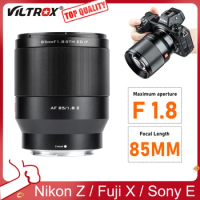 Viltrox 85mm F1.8 STM Auto Focus Len Portrait Lens for Camera Nikon Z / Fuji X / Sony E Mount Camera Lens