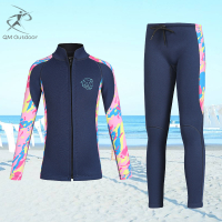 2.5MM Neoprene Wetsuit For Kids Full Swimsuit Youth Surf Scuba Diving Suit girls boys jellyfish clot