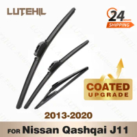 LUTEHIL's Silicone Front &amp; Rear Wiper Set For Nissan Qashqai J11 2013 - 2020 2014 2015 coated windshield wiper blade 26"+17"+12"