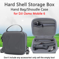 For DJI Osmo Mobile 6 Handheld Gimbal Accessories Box DJI OM 6 Stablizer Hard Shell Handle Carrying Case Shockproof Lining Bag
