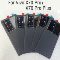 6.78" For Vivo X70 Pro+ Back Battery Cover Housing Door Rear Glass Case For vivo X70 Pro Plus Battery Cover With Frame lens
