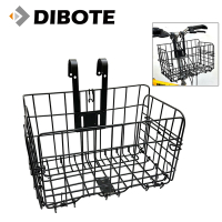 迪伯特DIBOTE 高強度自行車籃 折疊菜籃 前置車籃 加粗款更耐用
