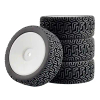 2x 4 pieces of Tires &amp; Wheels Rims 12mm Replacements for 144001 1/16 Model Trucks Car DIY Parts