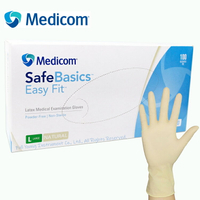 【醫康生活家】Medicom麥迪康 檢診乳膠手套L號 100入/盒(無粉) 即期品出清