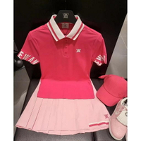 【優選 好品質】高爾夫球衣 韓國女裝 高爾夫女裝新款韓國高爾夫服裝女短袖T恤緊身球衣顯瘦透氣golf戶外套裝