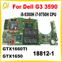 FMG64 18812-1 Mainboard for Dell G3 3590 Laptop Motherboard with i5-9300H i7-9750H CPU GTX1660TI GTX1650 GPU Fully tested