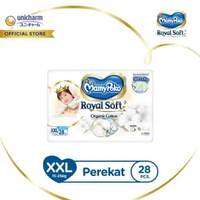 [2 pcs / Carton] Mamypoko Tape Royal Soft Organic Cotton XXL-28 Popok Perekat