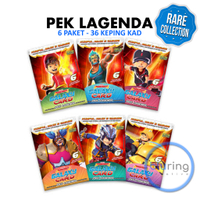【Hot sales】✺BoBoiBoy Galaxy Card SET  Pek Lagenda (36 Cards)✦
