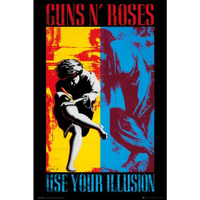 槍與玫瑰 GUNS N ROSES -Use Your Illusion I/II英國進口海報