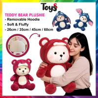 Toyss Patung Beruang Comel Teddy Bear Plushie Warna Pink Mainan Lembut Untuk Budak Perempuan Hadiah