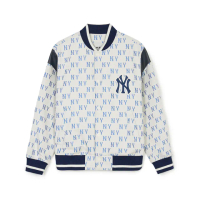 【MLB】夾克外套 棒球外套 MONOGRAM系列 紐約洋基隊(3AJPM0141-50CRS)