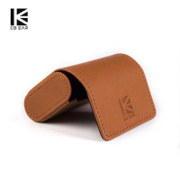 KBEAR High-end Leather Earphone Case Headset Accessory Headphone Storage Bag For KBEAR Aurora KZ Moondrop Carrying Case Iems