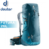 【Deuter 德國 FUTURA 26L 透氣網架背包《牛仔》】3400318/雙肩後背包/自助旅行/登山/專業輕量透氣背包
