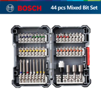 Bosch 44 Pcs Mixed Pick &amp; Click Screwdriver Bit Set Hex Shank Drill Household Mixing Multi-functional Tool Bit Sleeve Set