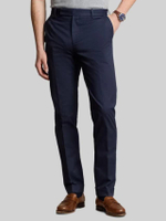 กางเกงผู้ชาย-Stretch Chino Suit Trouser-สีฟ้า
