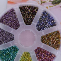 50g JP Miyuki Glass Seed Beads Delica 11/0 Metal Color Seed Beads Round Spacer DIY Handmade Glass Beads