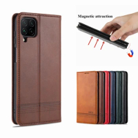 Luxury magnetic attraction case for Samsung Galaxy A12 Nacho A12s / A12 protective cover wallet phone case quality AZNS