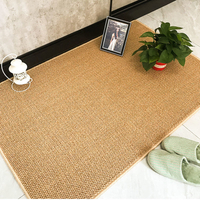 仿劍麻日式拍照客廳臥室門口床邊飄窗地毯貓爪地墊可定製亞麻地毯