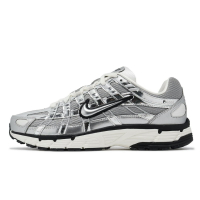 Nike 休閒鞋 P-6000 男鞋 女鞋 液態銀 復古 銀 黑 情侶鞋 Metallic Silver CN0149-001