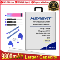 HSABAT 0 Cycle 9800mAh BN80 Battery for Xiaomi mi Pad 4 Plus Pad4 Plus Tablet 4 Plus High Quality Replacement Accumulator