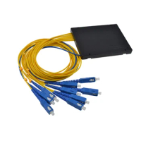 Fiber optic PLC1X8 fiber splitter SC/UPC PLC Splitter Module SM 1M ABS BOX