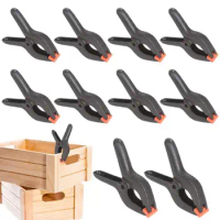 Nylon Adjustable Woodworking Clamp DIY Plastic Spring Clip Reusable Carpentry Clamps Backdrop Clips for Photo Background Support