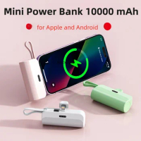10000mAh Mini Power Bank Large Capacity Fast Charging Portable Powerbank Emergency External Battery for iPhone Android Type-c