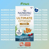 Nordic Naturals Ultimate Omega Teen Fish Oil Supplement 60 Softgels