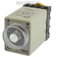 IC timer AH3-3 110VAC Power On Delay Timer Time Relay + Socket