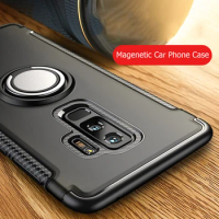 Magnetic Phone Case For Samsung S10 Lite S9 S8 Plus S7 Edge Note 9 8 For J2 J3 J5 A6 J8 Pro 2017 2018 j7 Prime Finger Ring Cases