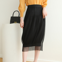 1013 One Size (45-75kg) Summer Sanzhai Pleated Tulle Skirt Fresh Casual Skirt