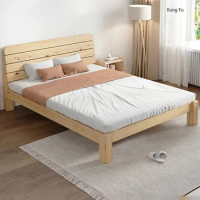 Double Space Saving Bed Living Room Loft Wood Modern Children Bed Frame Luxury Pine